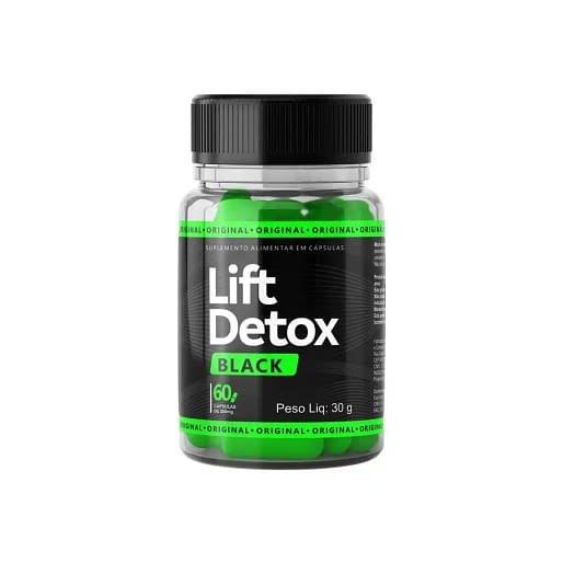 Lift Detox Black - Suplemento antioxidante com Vitamina E e Cromo